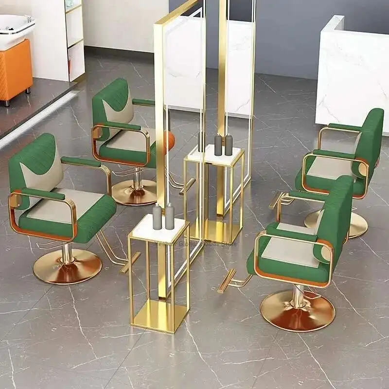 

Barbershop Chair Replaceable Hair Chair Salon Dedicated Clipping Chair Light Luxury Lifting Hair Chair 2024 New Modern Furnitu