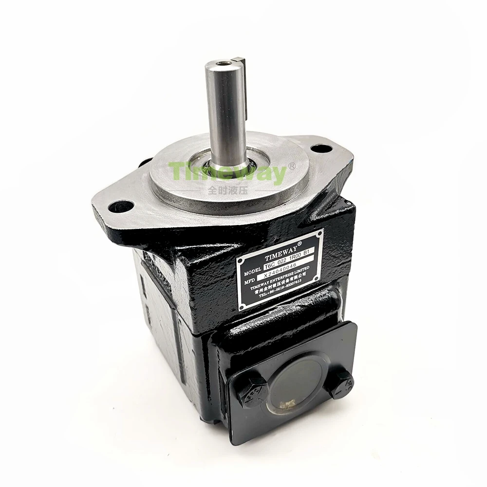 T6C Industrial Hydraulic Vane Pump T6C0221R00B1 Fixed Displacement Single Vane Oil Pumps