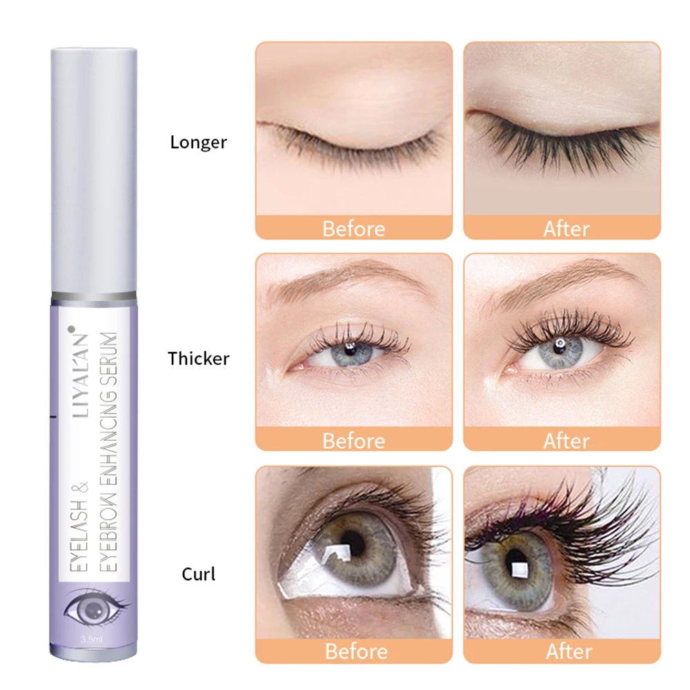 Eyelash Growth Serum Eyebrow Enhancer Thicker Lashes Lengthening Fuller Mascara Lash Lifting Eyelash Extension Hair Nourishing