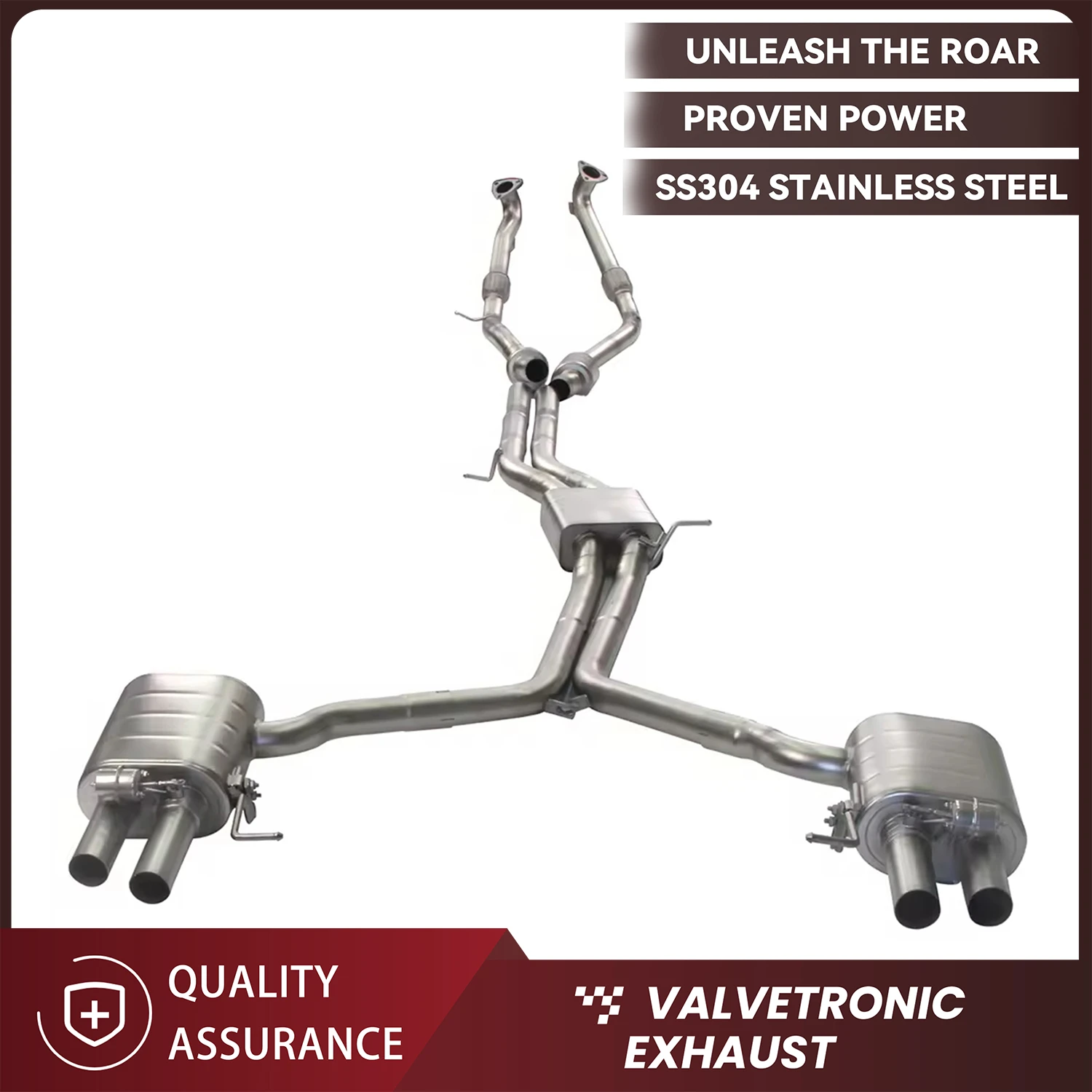 

ECCF SUS304 Stainless Steel Catback Performance Exhaust for Audi S4 S5 B9 3.0T 2019 to 2023 Models