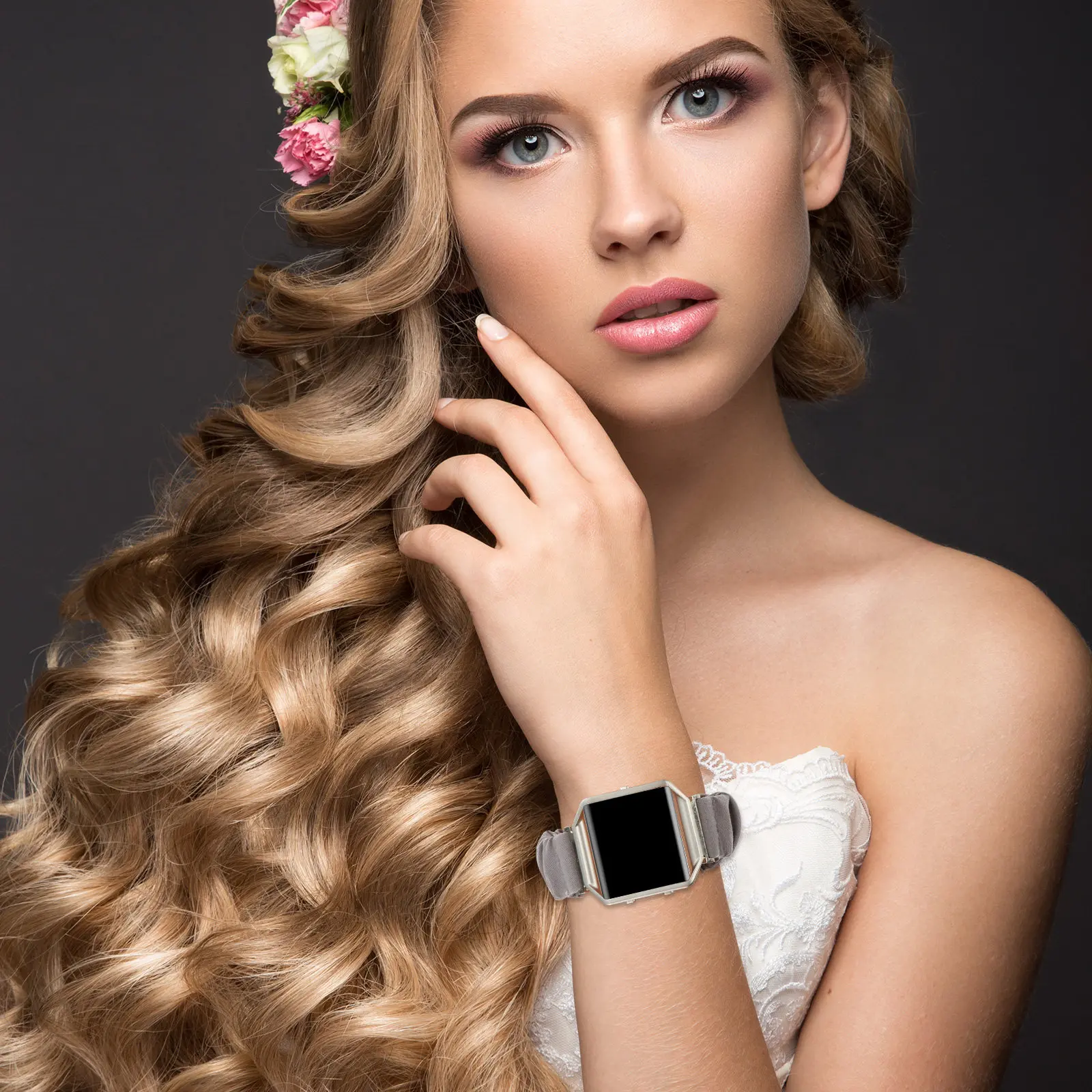 

High-Quality Fabric Watch Strap with Frame Compatible Elegant Comfortable Lightweight for Daily Wear Office Travel