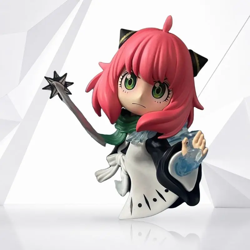 Spy x Family Anya Cosplay Figure Hitsugaya Toshiro Dual Head Anime Statue Model