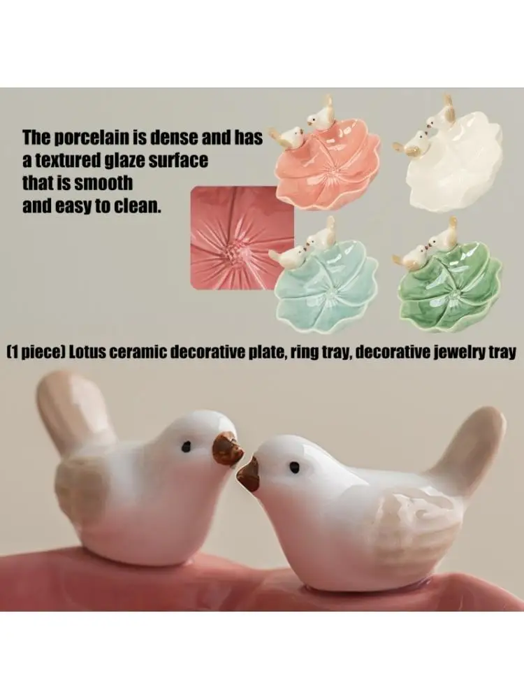 

652F Pad Тематический глиняный поднос для ювелирных изделий Декоративный держатель для ободков Ожерелья Тщеславные аксессуары