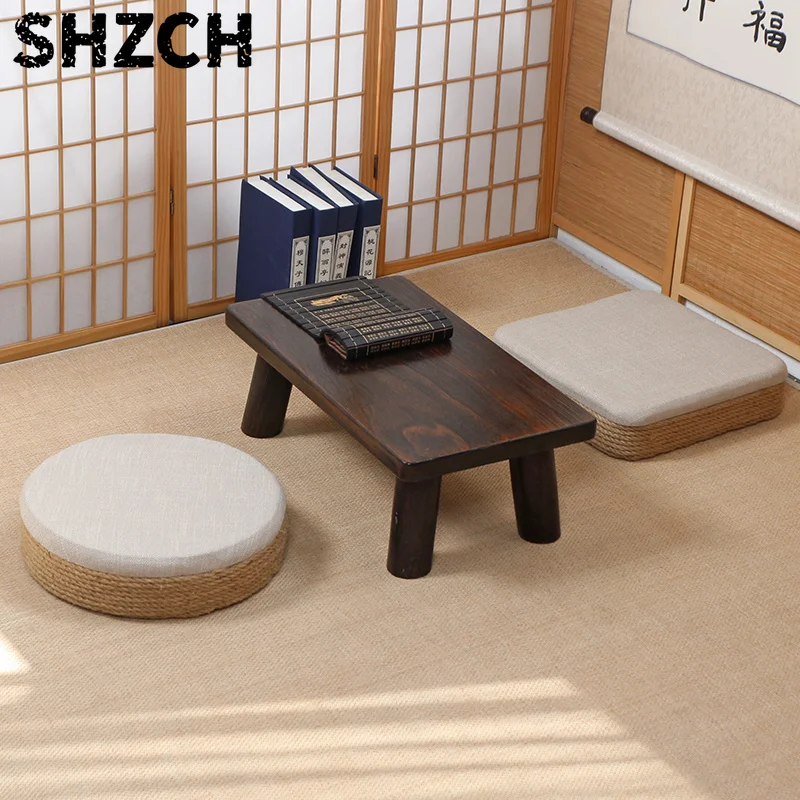 Japanese Japanese Hemp Rope Floor Cushion Traditional Tatami Seat for Tea Ceremony or Meditation Woven Ottoman for Balcony or Living Room - Aliexpress Deal