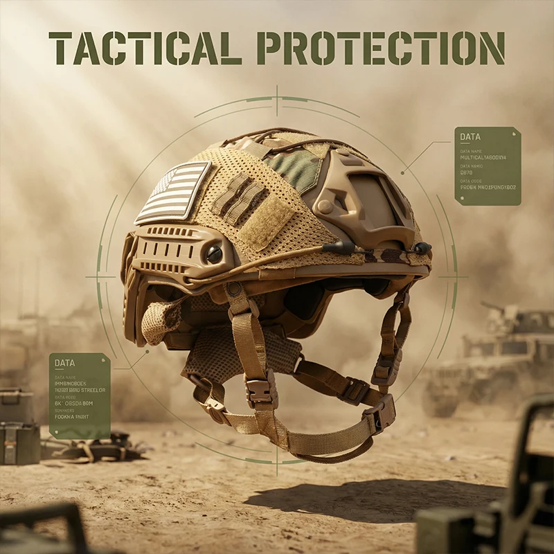 

Регулируемый тактический шлем с чехлом для аккумулятора и чехлом для страйкбола, косплея, военной снаряжения