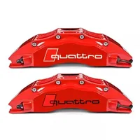 6PCS Quattro Emblem Decals Car Brake Caliper Sticker Heat Resistant Auto Accessories For Audi A6 C8 A3 A4 A5 A7 RS4 RS5 RS6 RS7