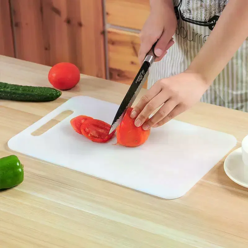 Mold-Resistant Plastic Cutting Boards: Three Sizes Double-Sided Hanging Hooks Fruits Vegetables