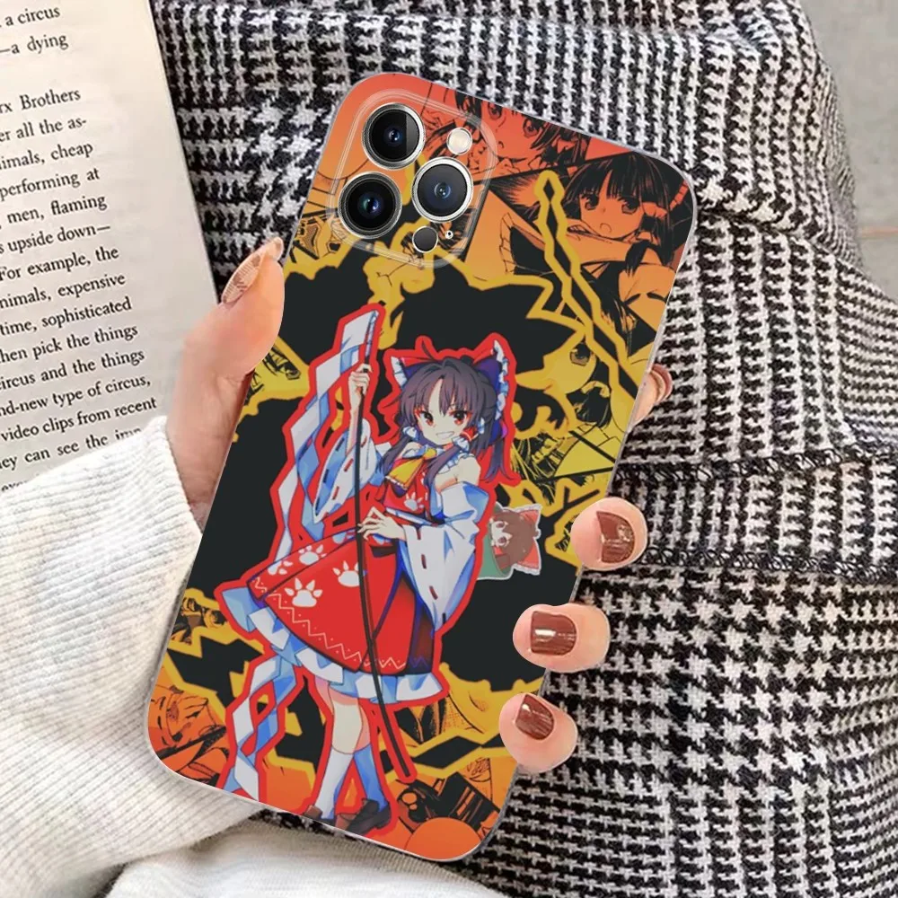 Anime TouHou Project Girl Phone Case For iPhone 15 14 11 12 13 Mini Pro XS Max Cover 6 7 8 Plus X XR SE 2020 Funda Shell