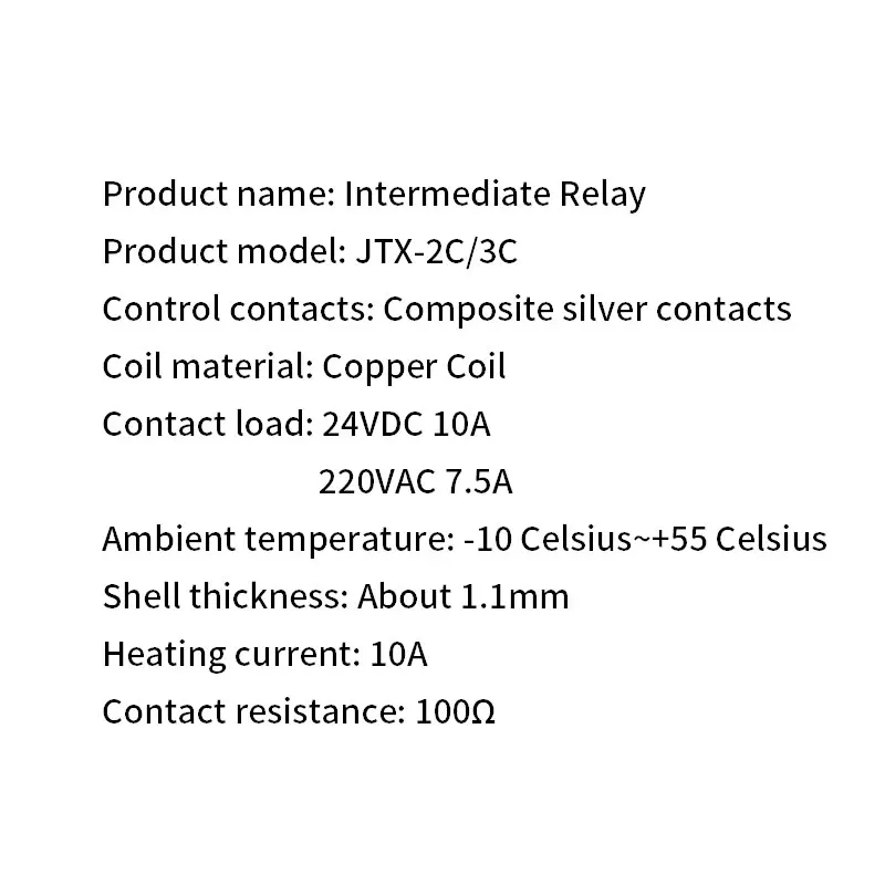 Micro Universal Power Relay JTX-2C JTX-3C Mini Electromagnetic Relay Switch 8/11 pin AC220V DC24 Intermediate Relay