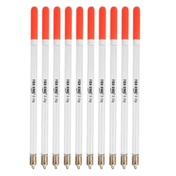 10Pcs Durable Plastic Fishing Floats Bobber Stick Tube Multi Purpose Fish Feed Baits Accessories Kit