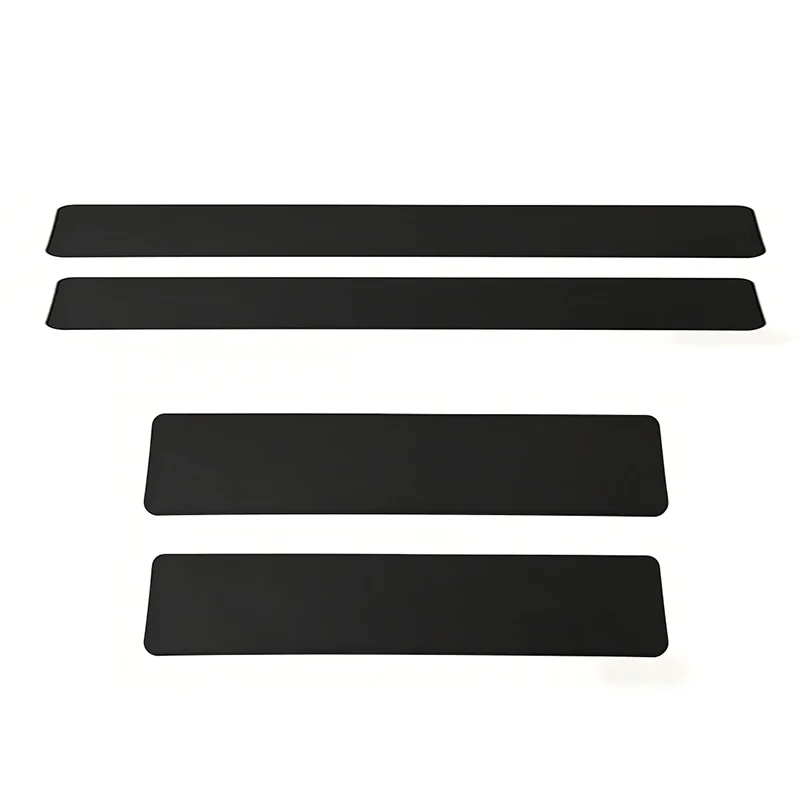 4 pièces de protection de seuil de porte avant et de seuil de porte coulissante pour VW T5/T6/T6.1 gauche et droite, noir mat