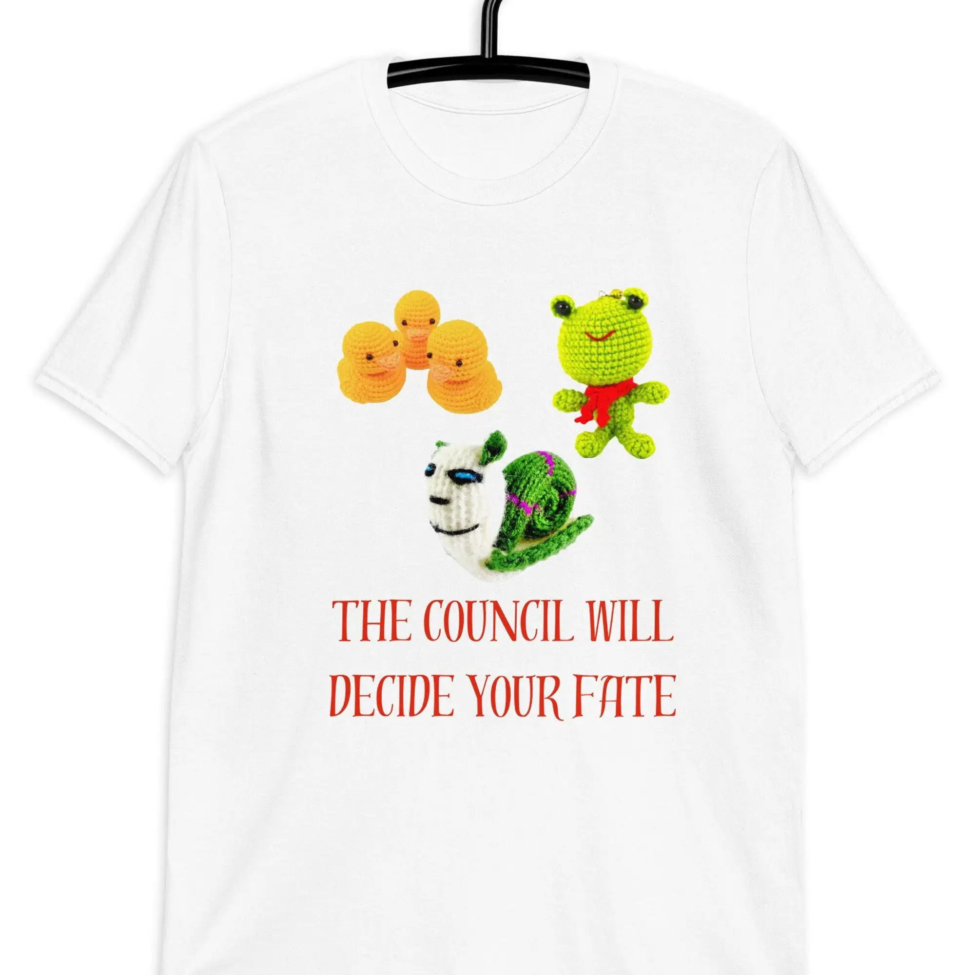 Stylish Oddly Specific T Shirt The Council Will Decide Your Fate Funny Parody Tee Memes Clothing Doll