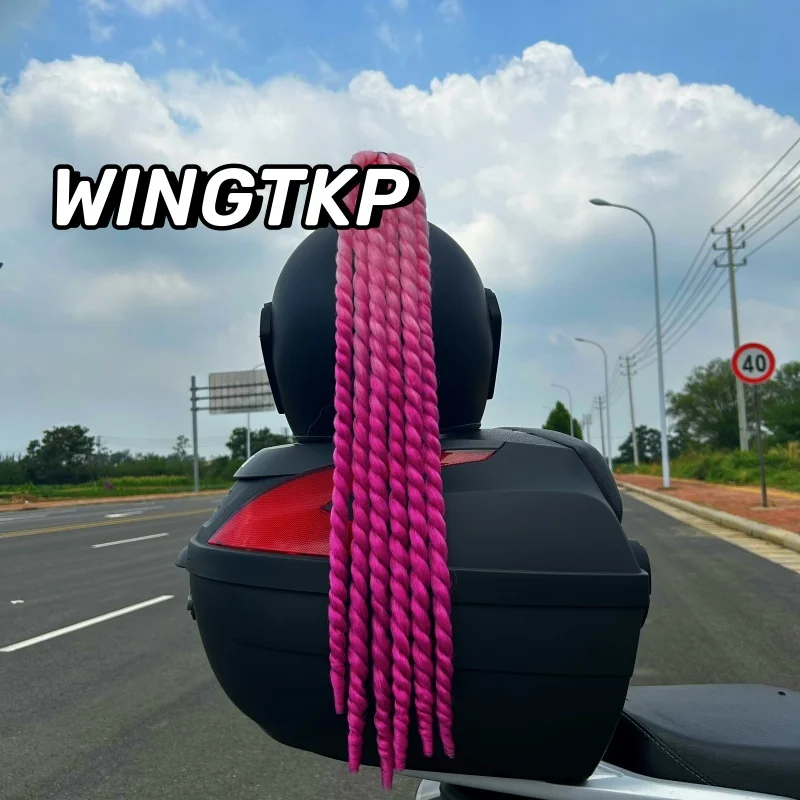 Motorcycle Helmet Accessories Spring Braids Fresh And High-End Helmet Decoration All Season Universal Cool Helmet Ponytail Braid