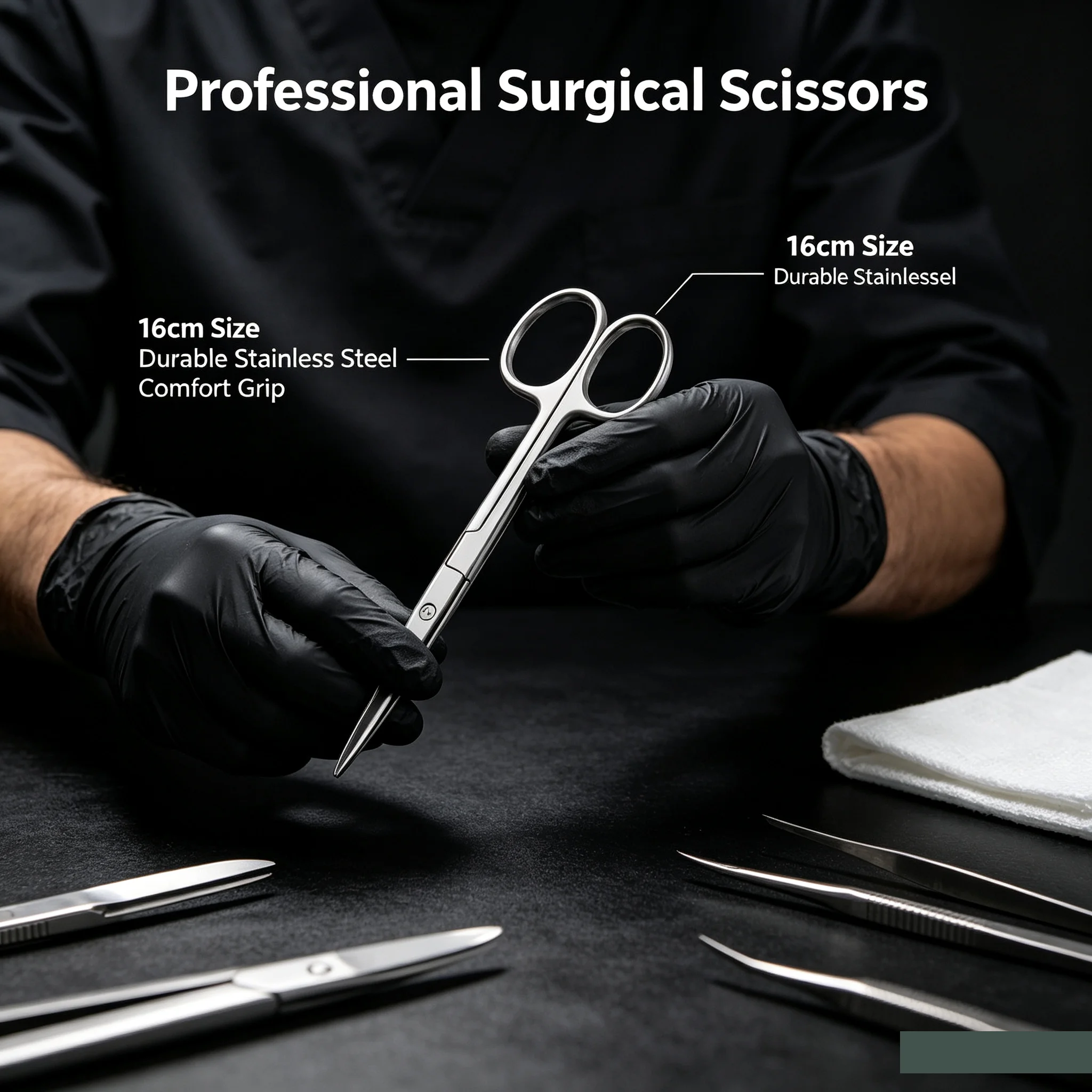 1pcs Crescent Moon Spencer Ligature Dissecting Scissors for Nurses Surgical Cutting Scissors Stitch Suture Medical Tool
