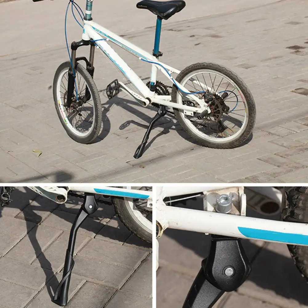 Useful Mountain Bike Parking Kick Aluminum Alloy Bicycle Kickstand Bike Side Stand Cycling Parts for Riding