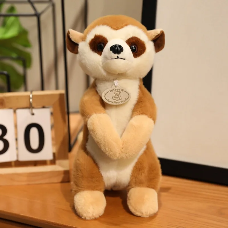 محاكاة ليمور قرد الحيوان الأطفال ألعاب من نسيج مخملي محشوة هدية للطفل