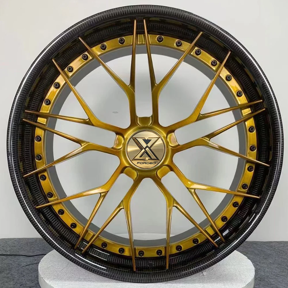 

XJ Forged Carbon Fiber Wheels 5x120 22 23 Inch Custom Aluminium Alloy Rims for RS4 RS5 RS6 R8 M3 M4 X3 X4 X5 X5M GT3
