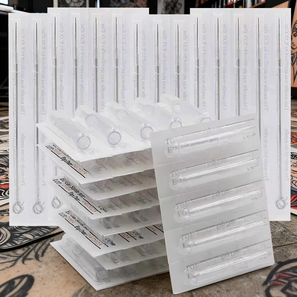 مجموعة أطراف الوشم بإبر الوشم مع 50 قطعة إبر الوشم RL و50 قطعة نصائح فوهة الوشم RT لقبضة بندقية الماكينة