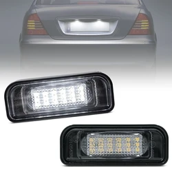 2Pcs For Benz S-Class W220 S350 S430 S500 S600 S55AMG S65AMG White LED Number License Plate Light