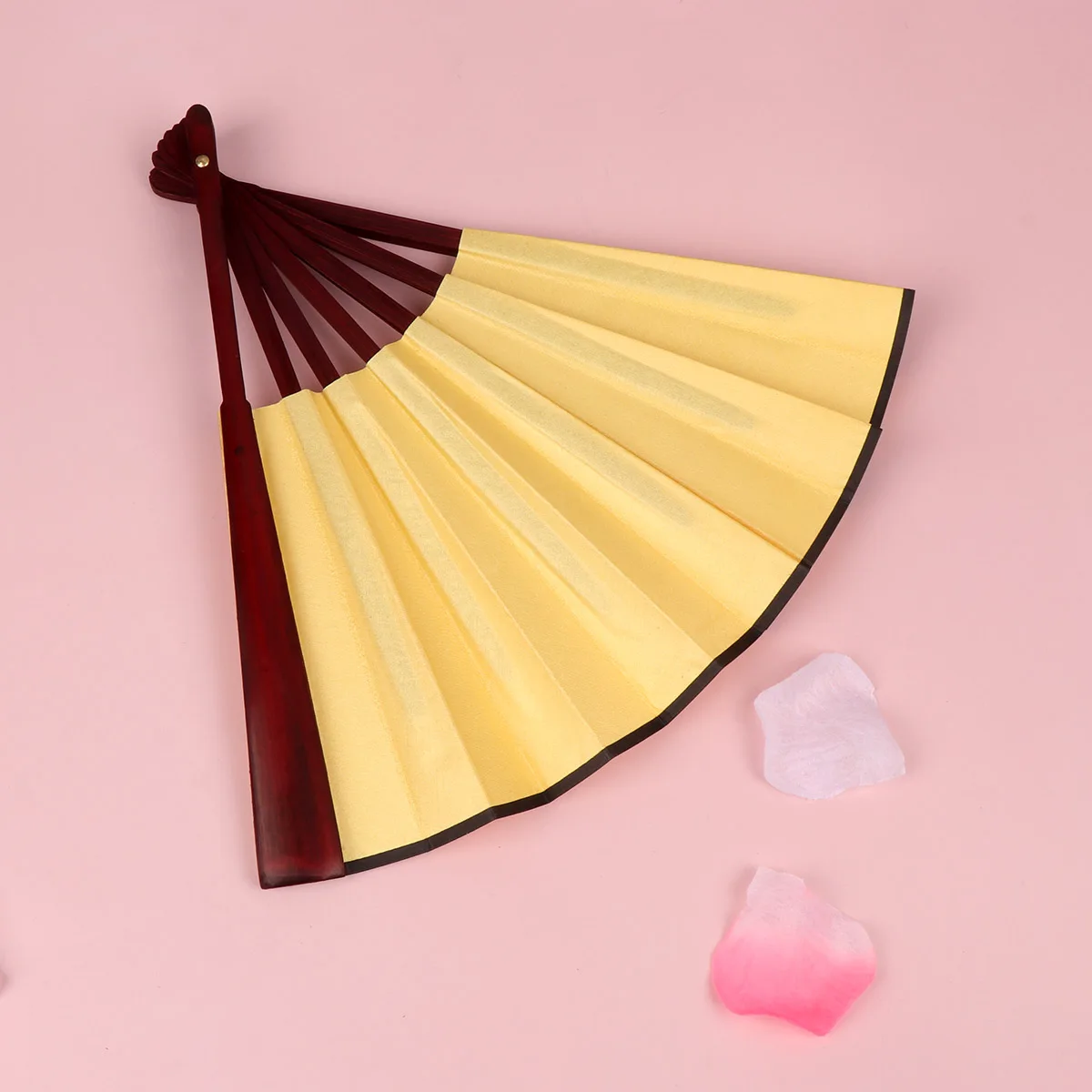 

2 pcs Handheld Fabric Fans Handheld Blank Fabric Folding Fans DIY White Chinese Style for Women Decoration Gifts