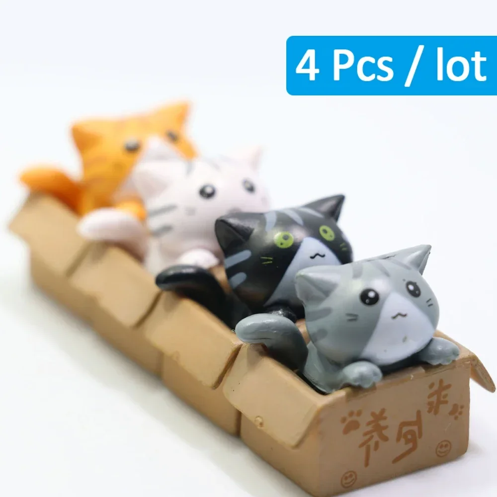 Kawaii Mini Cat Ornament Kitten Statue