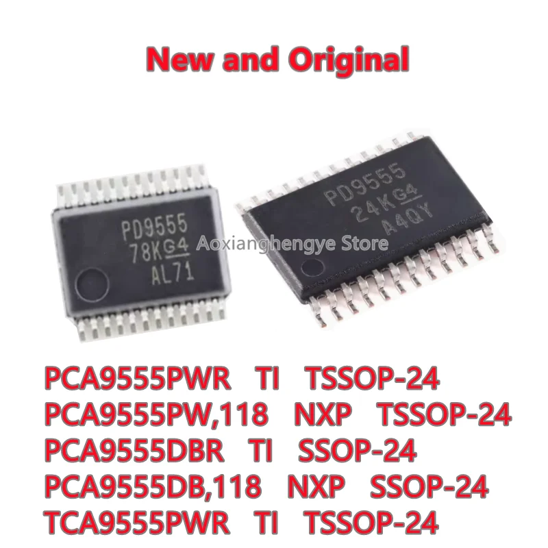 

5 шт. PCA9555PWR PCA9555PW, 118 PCA9555DBR PCA9555DB, 118 TCA9555PWR TSSOP-24 SSOP-24 Расширитель Настроить регистр