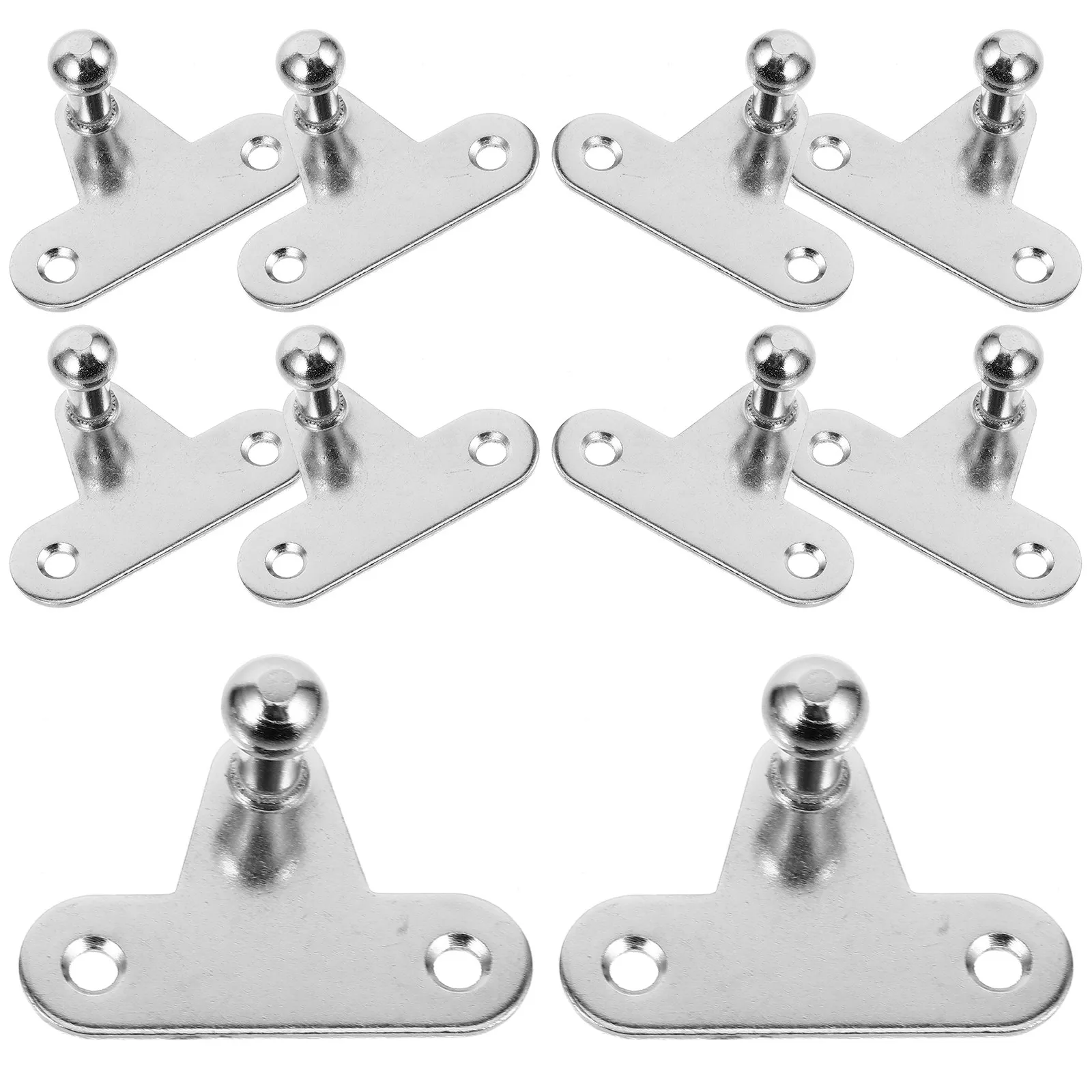 10Pcs Gas Struts Mounting Brackets Lift Support Heavy Duty Iron Ball Bracket for Cabinet Doors Car Hoods Rvs Trailers Pneumatic