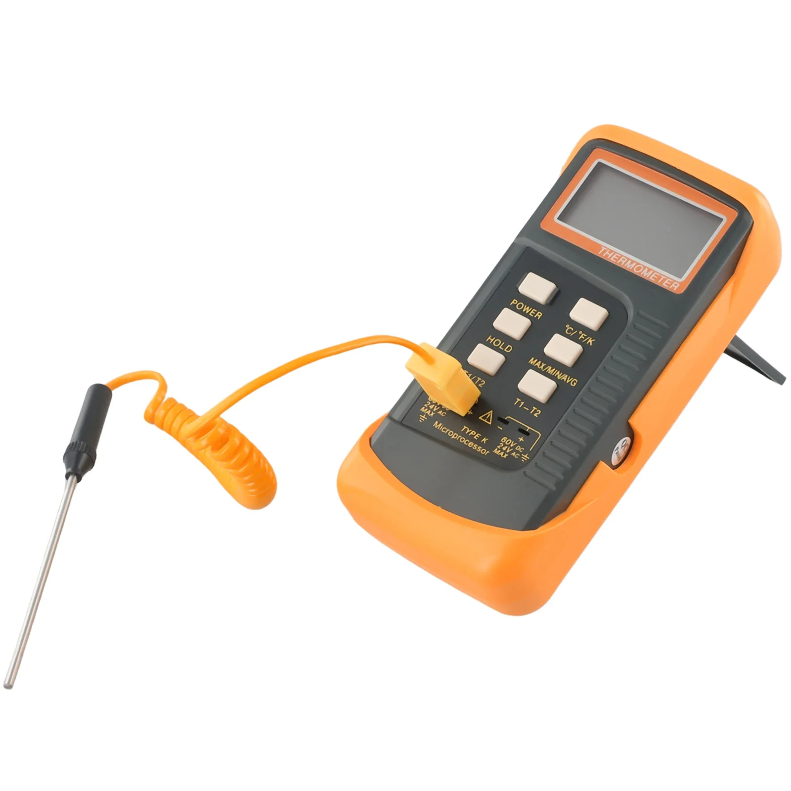 

Thermocouple Dual Channel K Type Thermometer with Temperature Range of 50°C to 1300°C and Resolution of 01°C or 01°F