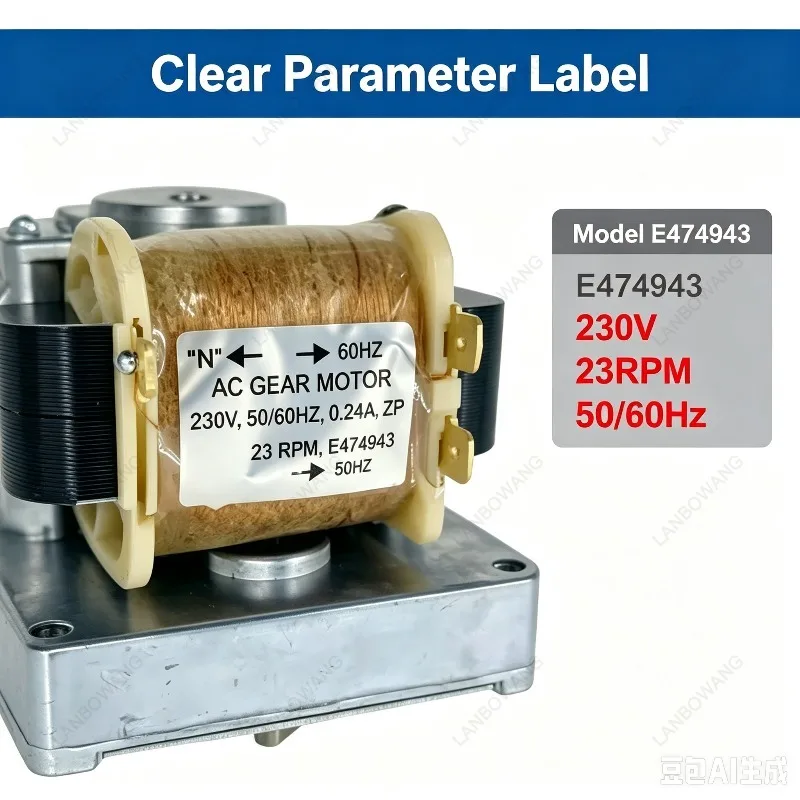 Suitable for 220V AC Motor, AC Cover Pole Reduction Motor, Washing Machine