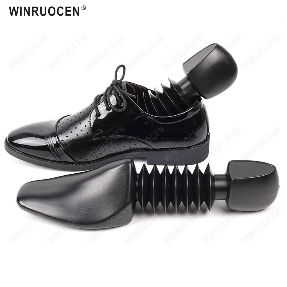 

WINRUOCEN Brand New High Quality 1 Pair Plastic Shoe Tree Shaper Shapes Stretcher Spring for Women Men Unisex New Fashion Black