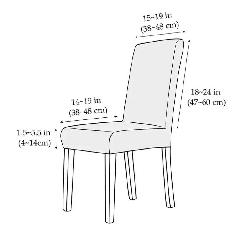 1pcs Waterproof Elasticity Chair Cover for Office Jacquard Spandex Stretch Chair Cover Seater Case Dining Room Kitchen Wholesale