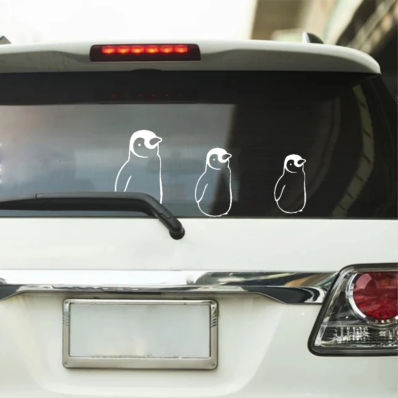 Cute Penguin Vinyl Sticker Car Window Laptop Decorative Mural Decals, Humor & Jokes Animal Penguin DIY Wall Sticker Home Decor