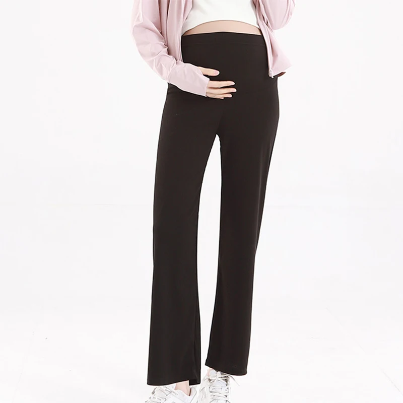 

Maternity Pants Wide Loose Elastic Waist belly Pants Clothes for Pregnant Women Casual Pregnancy Straight Pants Spring Pregnancy