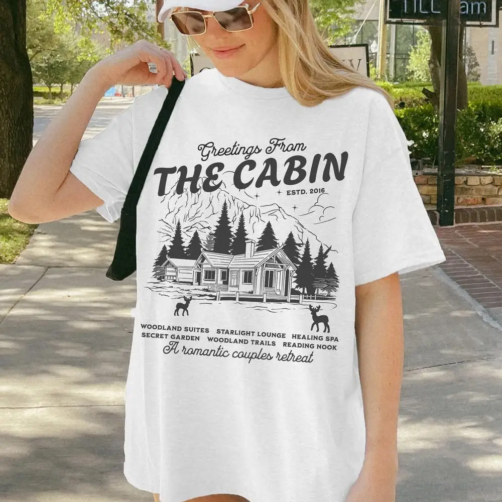 تي شيرت نسائي قطني قميص ممثل المقصورة قميص مرخص SJM Merch قميص Crescent City Merch تي شيرت Rhysand Feyre Romantasy Book Tshirt