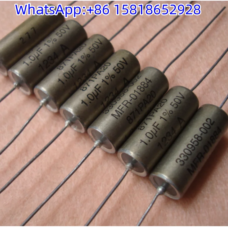1pcs 50V 1UF Discontinued US SPRAGUE 871P Sprague 1% Precision Tube Amplifier Coupling Oil-Immersed Capacitors