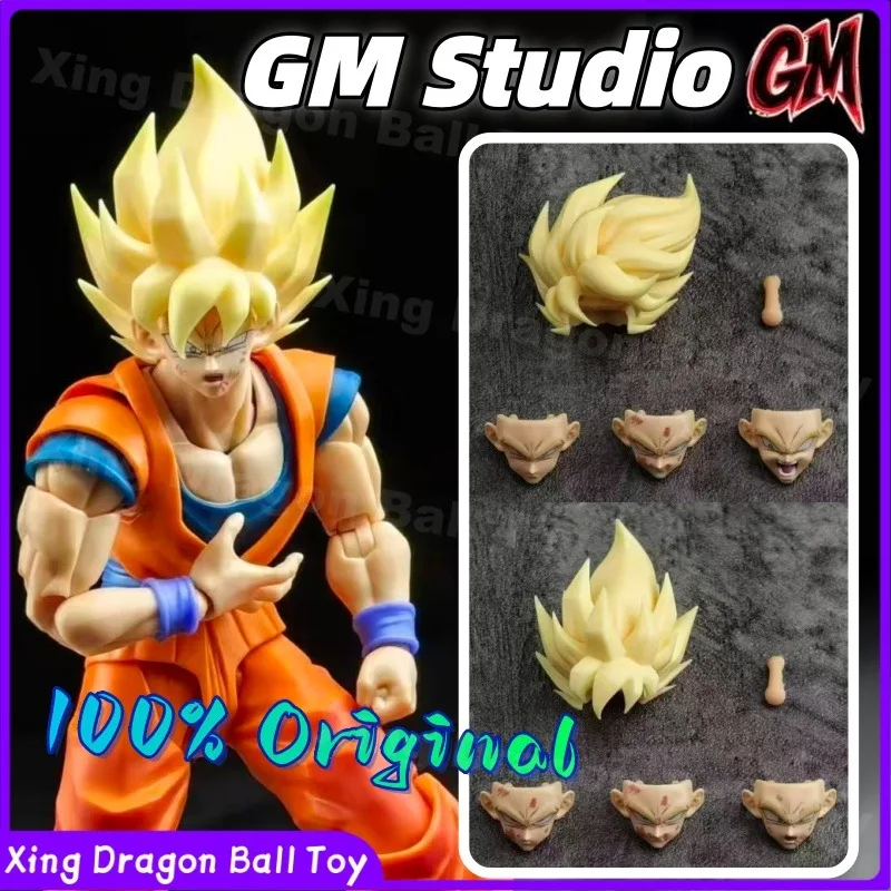 

GM Studio Dragon Ball SHF Super Saiyan (SSJ2) Сон Гоку: Набор сменных голов для фигурок в масштабе 1/12, подарки и игрушки
