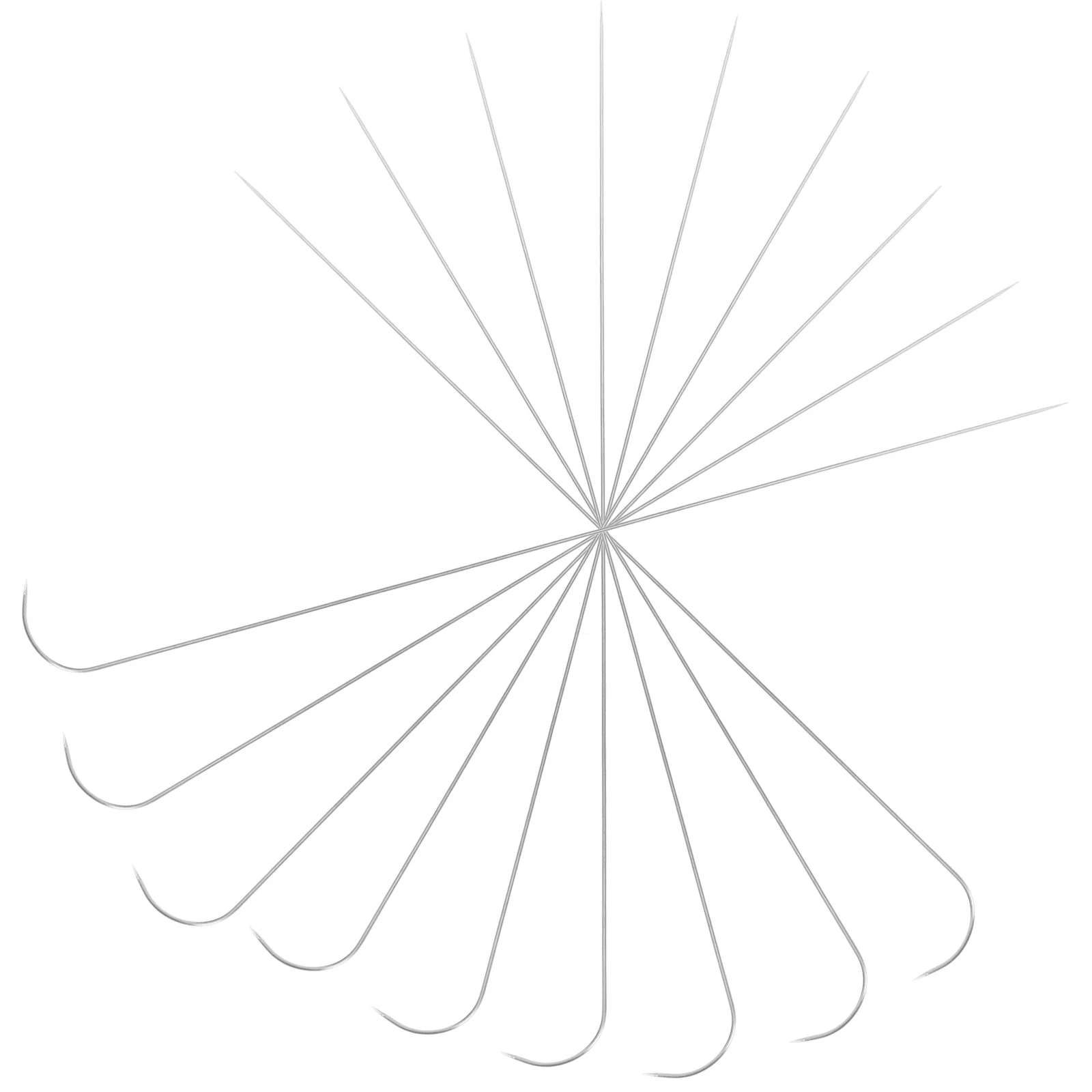 9Pcs Beading Needle DIY Iron Jewelry Making Tool Durable Multi-Function Beads Threader for Bracelet Necklace Bead Threader