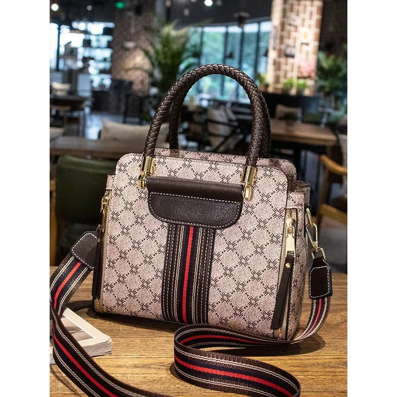 

2025genuine leather bag women's bag new fashion all-matching cowhide messenger bag women's elegant handbag shoulder bag