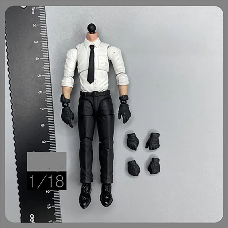 1/18 Scale Suit Male Model Bodyguard 3.75 Inch Doll Movable Doll Accessories Toy Gift Collection Display Static Decoration