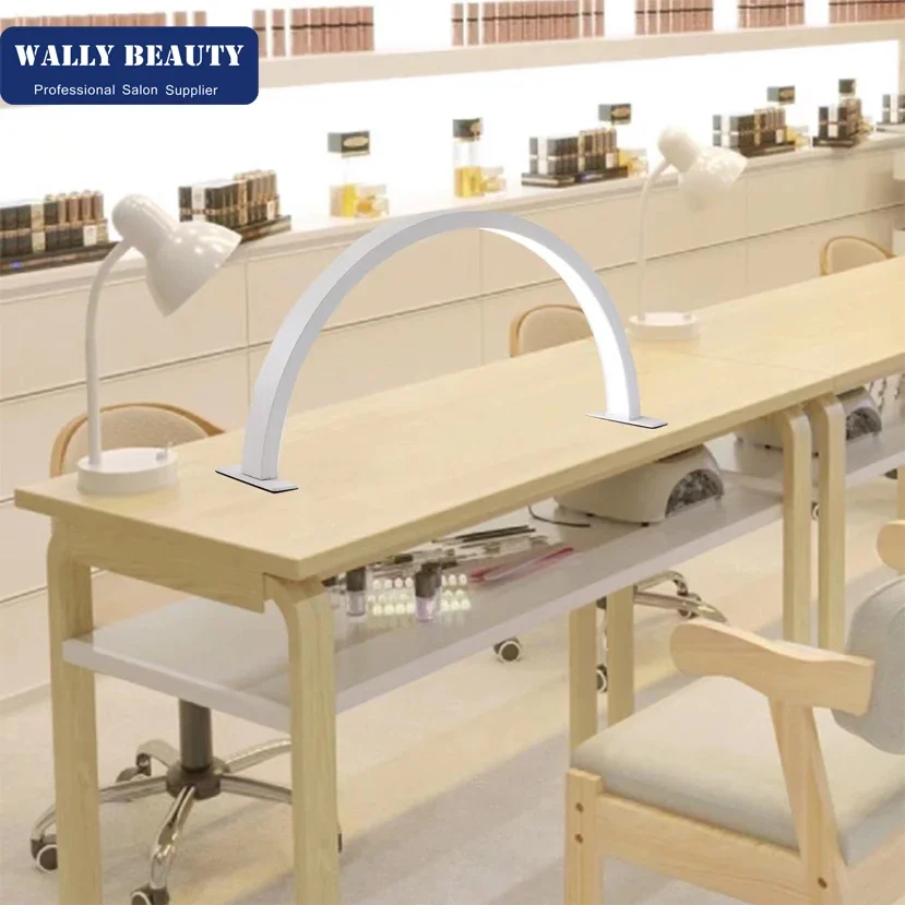 Wally beauty Use Nail Manicure Light Slim-Line LED Table Lamp for Salon Table Magnifier Desk Lamp