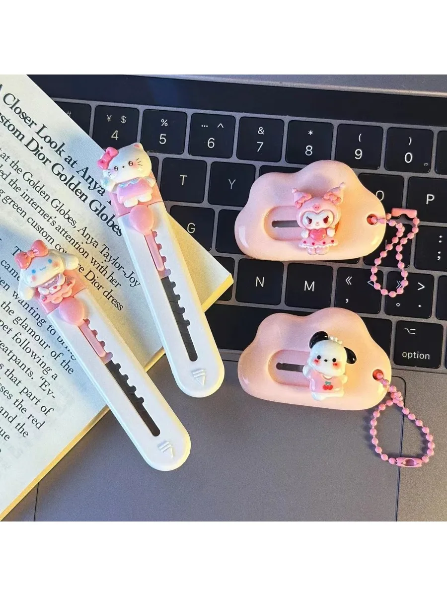 Couteau de coupe Hello Kitty, couteau de coupe de papier domestique mignon et portable