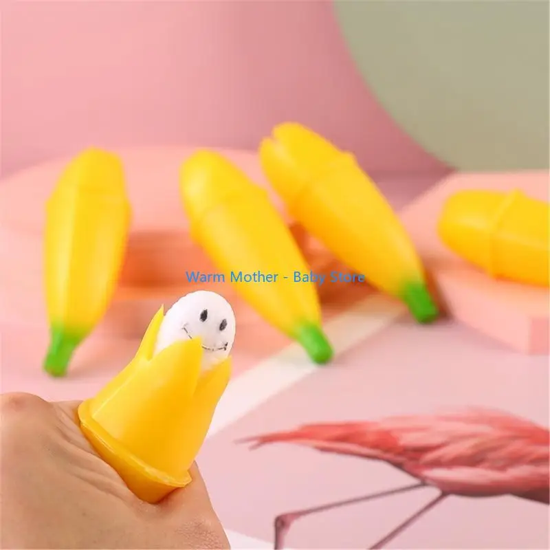 Squeeze Stress Relief Hand Toy Anti Angst Banane dehnbar langsam aufsteigendes Spielzeug 57qe