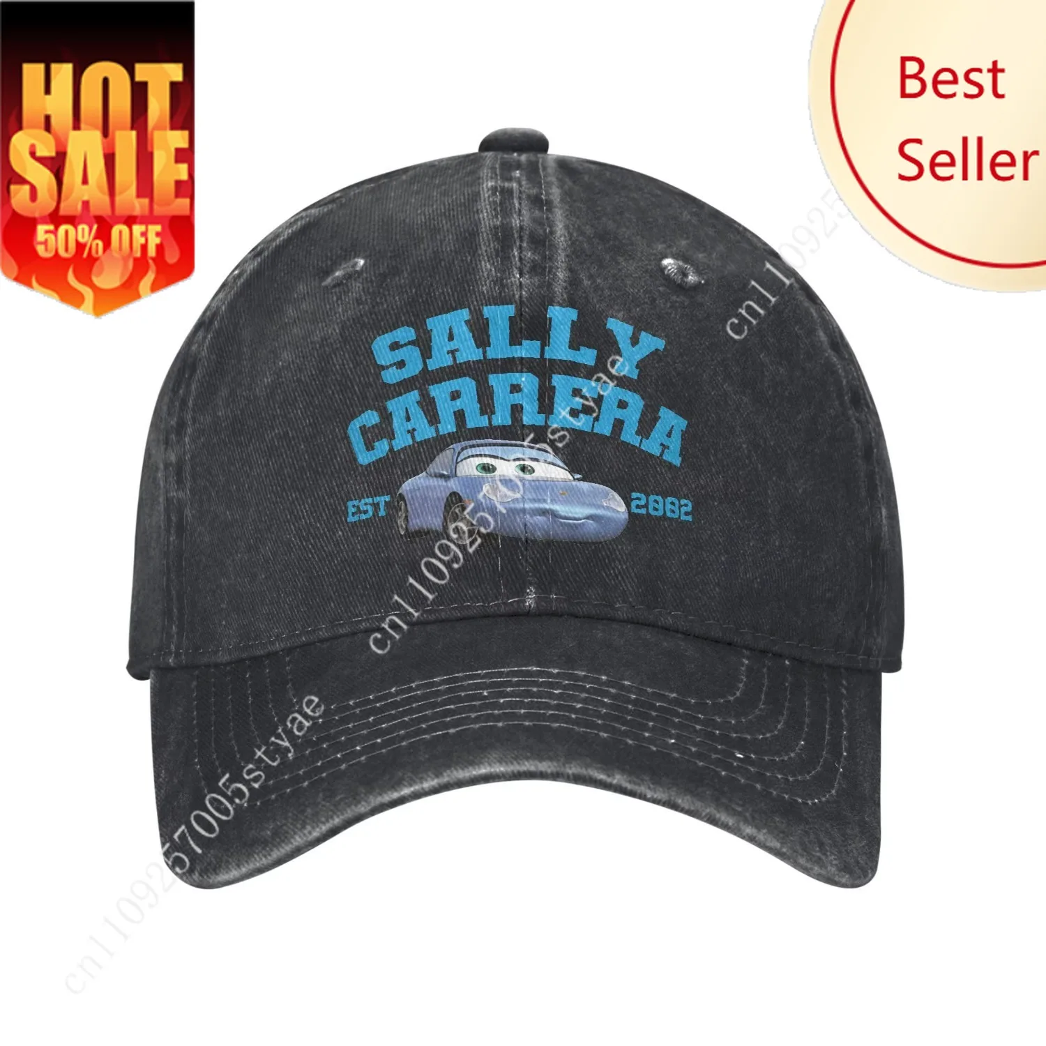 

Молния Салли Кэрра Макквин, шляпы дальнобойщика, наряд для мужчин и женщин, бейсболки, винтажные головные уборы, регулируемые солнцезащитные кепки