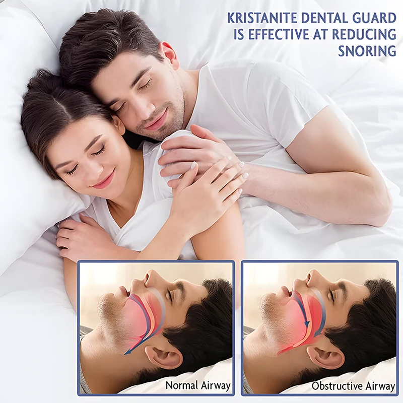 Teeth Grinding Mouth Guard Silicone Bruxism Teeth Protector Brace for Upper and Lower Jaw Relieve Pain Correct TMJ and Bruxism