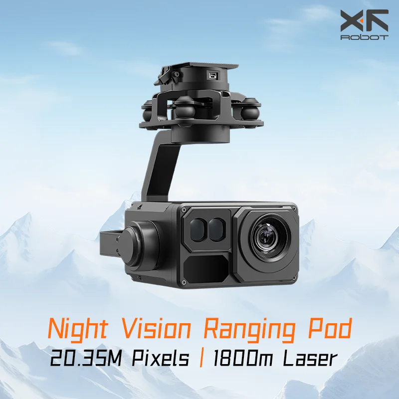 XF-Z8RC 1500X Hybrid Zoom 20X Optical Camera 1800M Laser Rangefinder Night Vision 4K Pod Payload Quick-Release Connector