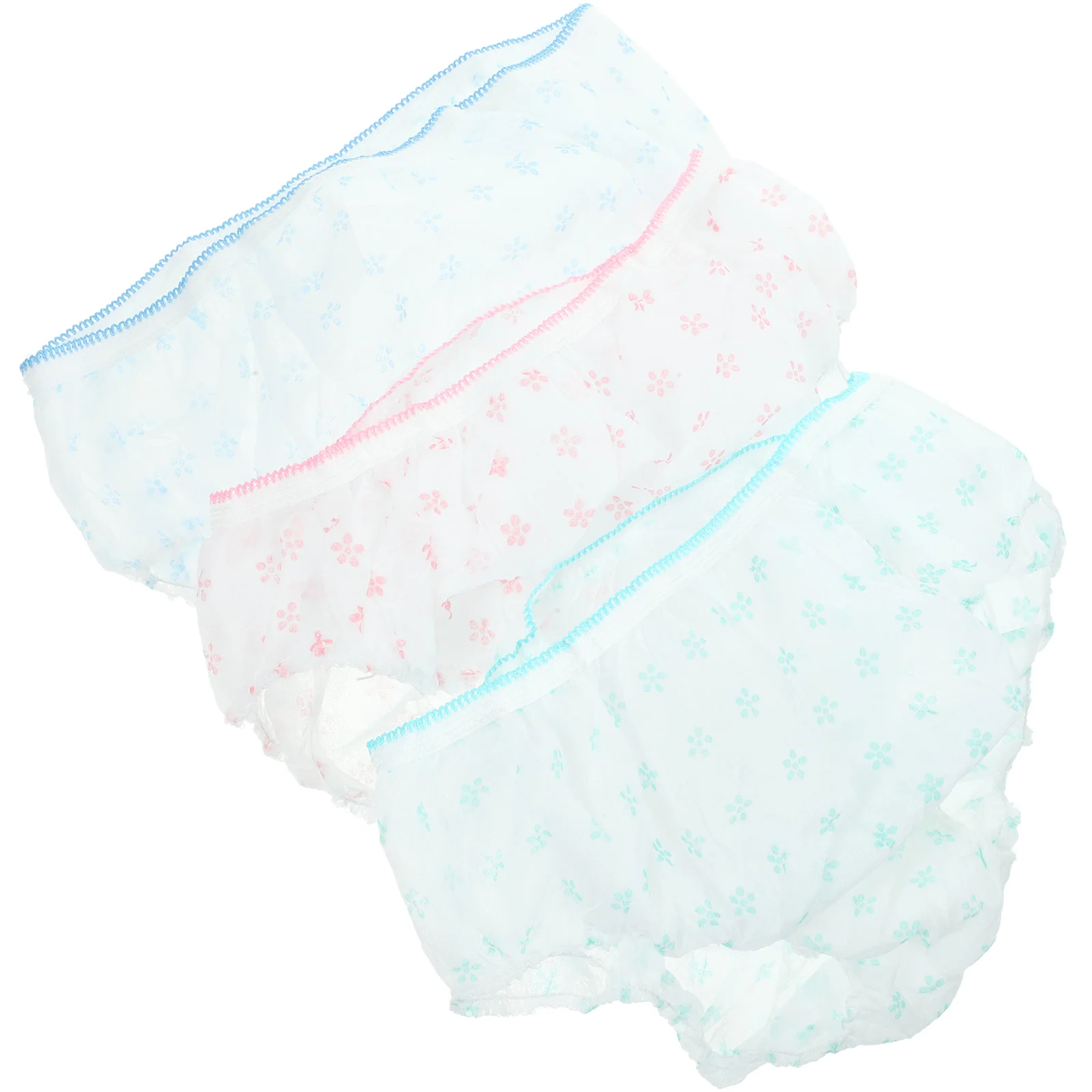 

7pcs Pregnant Disposable Breathable Printing Non-woven Panties Briefs for Pregnant Women Travel Menstrual Pe