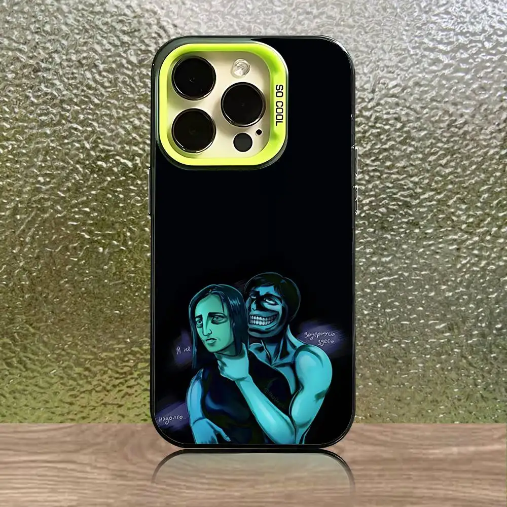 دخيل لا أنا لست حافظة هاتف بشري لهاتف آيفون 16,15,14,13,12,11,Pro,XS,Max,Plus,Mini,SE Green Candy Matte غطاء مقاوم للصدمات