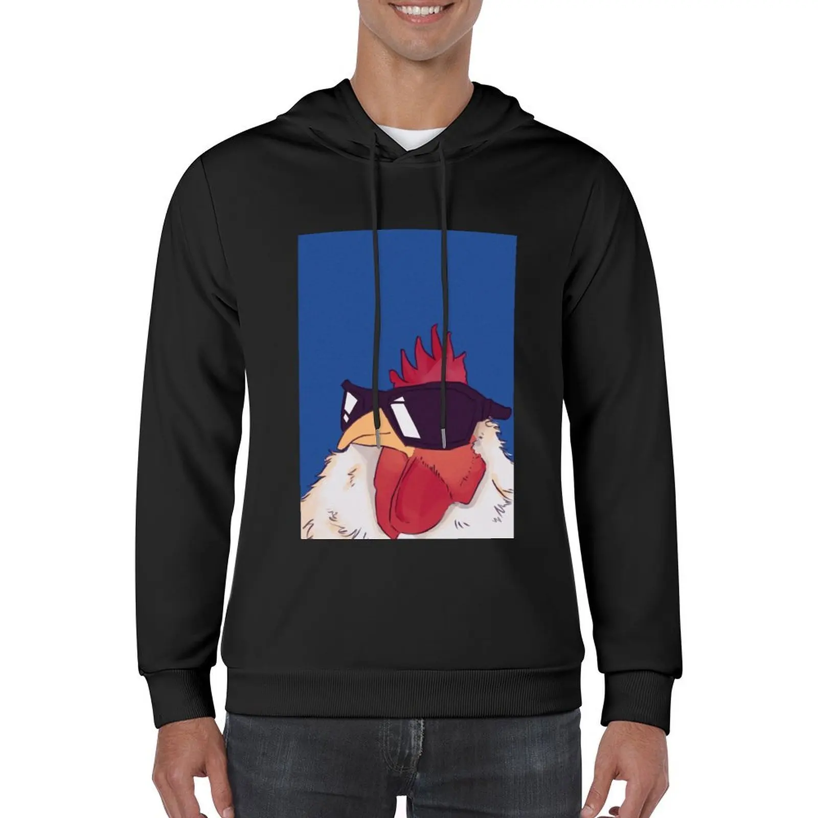 funny cool rooster Hoodie autumn new products anime clothes mens clothes mens clothing tracksuits
