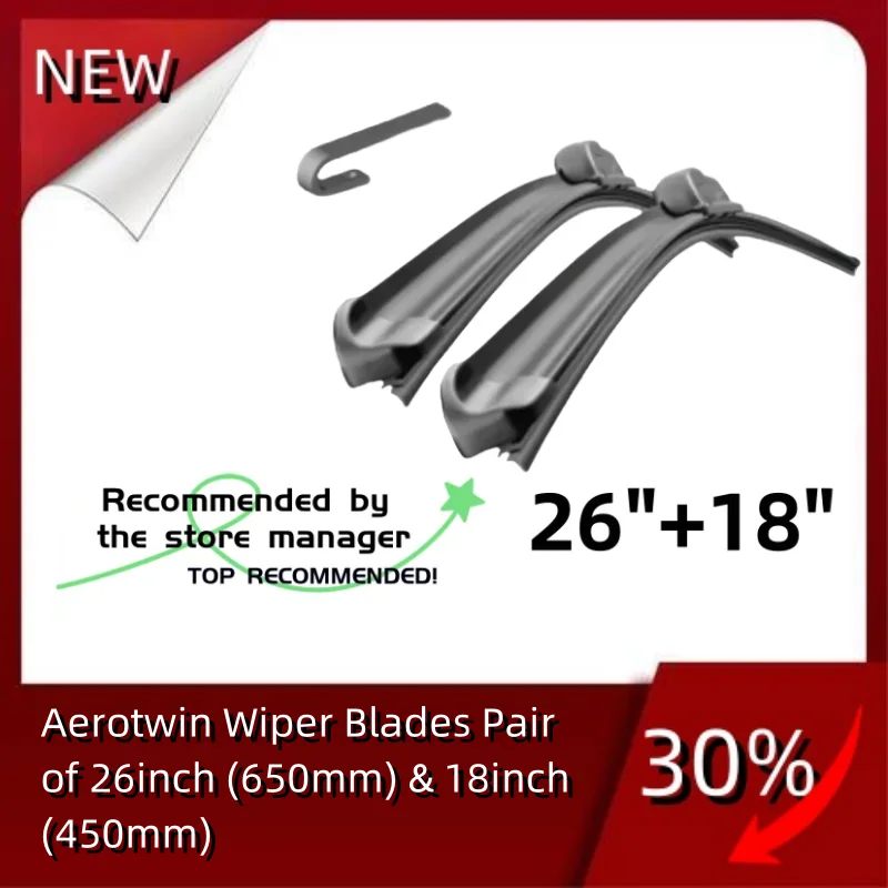 Aerotwin Wiper Blades Pair of 26inch (650mm) & 18inch (450mm)