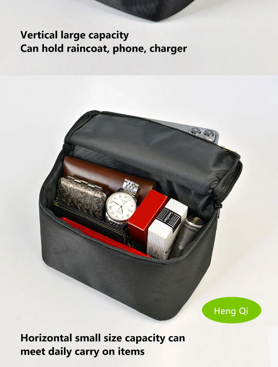 SEAMETAL Motorrad-Fahrrad-Lenkertasche, multifunktionale Fahrradtasche, Handyhalterung, Aufbewahrungstaschen für Outdoor-Radfahren – Detail 9